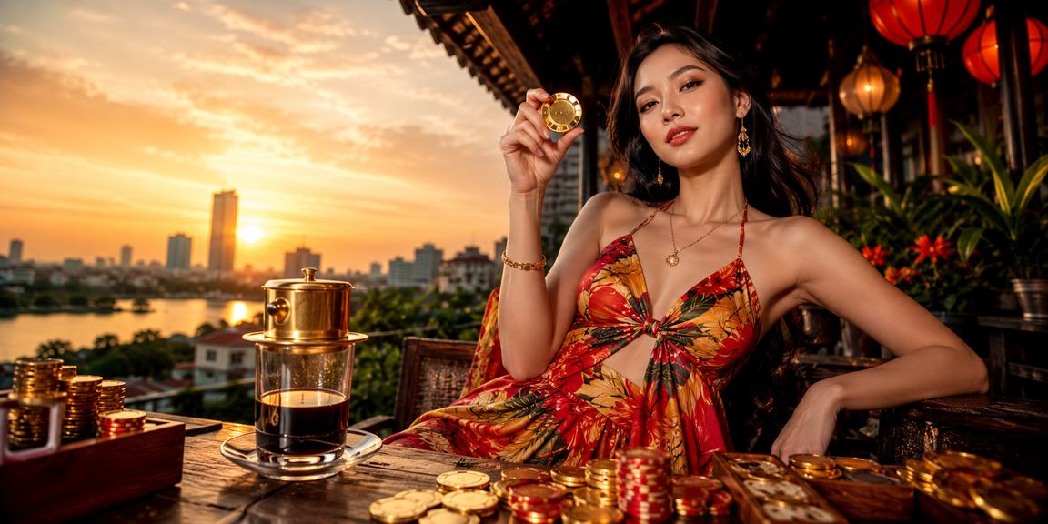 Người dùng Hà Nội trải nghiệm game trực tuyến bên ly cà phê buổi sáng
